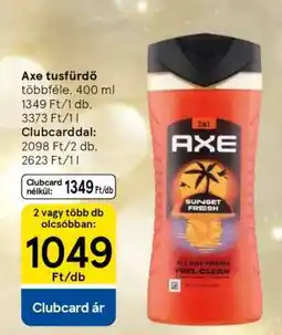 Tesco AXE Tusfürdő ajánlat