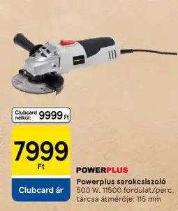 Tesco Powerplus sarokcsiszoló ajánlat