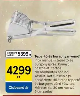 Tesco Tepertő- és burgonyanyomó ajánlat