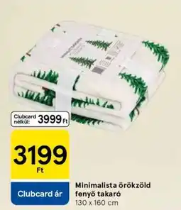 Tesco Minimalista örökzöld fenyő takaró ajánlat