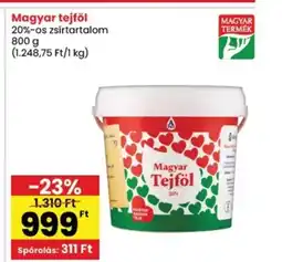 Spar Magyar tejföl ajánlat