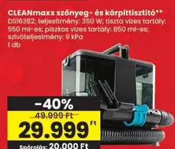 Spar CLEANmaxx szőnyeg- és kárpittiszÍtó ajánlat