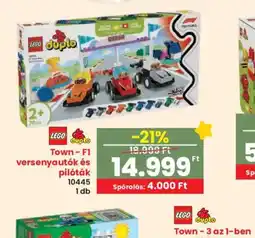 Interspar LEGO Duplo TownF1 versenyautók és pilóták ajánlat