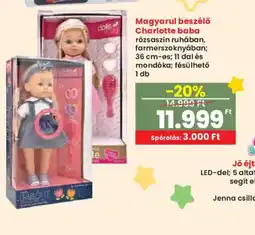 Interspar Magyarul beszélő Charlotte baba ajánlat