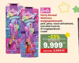 Interspar Barbie Party Reveal Glamour meglepetésszett ajánlat