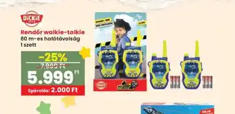 Interspar Rendőr walkie-talkie ajánlat