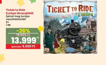 Interspar Ticket to Ride Európa társasjáték ajánlat
