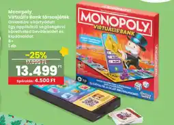 Interspar Monopoly Virtuális Bank társasjáték ajánlat