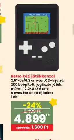 Interspar Retro kézi játékkonzol ajánlat