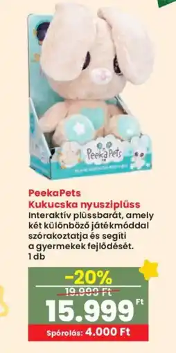 Interspar PeekaPets Kukucska nyusziplüss ajánlat