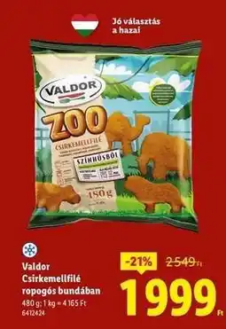 Lidl VALDOR Csirkemellfilé ropogós bundában ajánlat