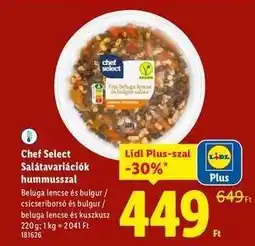 Lidl CHEF SELECT Salátavariációk hummusszal ajánlat