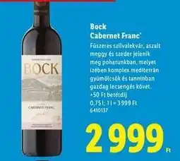 Lidl BOCK Cabernet Franc ajánlat