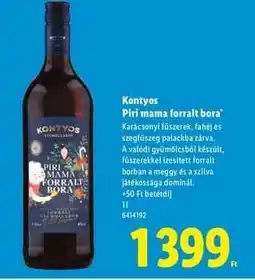 Lidl KONTYOS Piri Mama Forralt Bora ajánlat