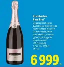 Lidl Kreinbacher Rosé Brut ajánlat