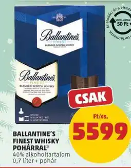 PENNY Ballantine's Finest Whisky pohárral ajánlat