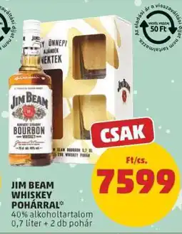 PENNY Jim Beam Whiskey pohárral ajánlat