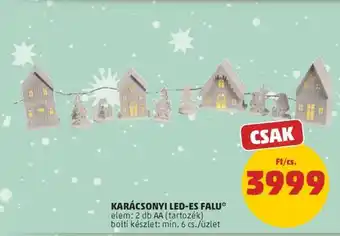 PENNY KARÁCSONYI LED-ES FALU ajánlat