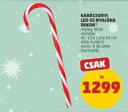 PENNY Karácsonyi LED-es nyalóka dekor ajánlat