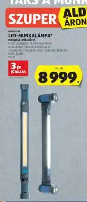 ALDI WORKZONE LED-MUNKALÁMPA ajánlat