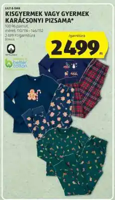 ALDI Kisgyermek vagy gyermek karácsonyi pizsama ajánlat