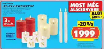 ALDI LED-ES VIASZGYERTYA ajánlat