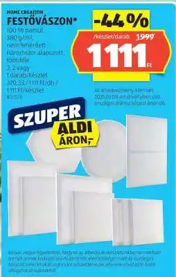 ALDI HOME CREATION FESTŐVÁSZON ajánlat