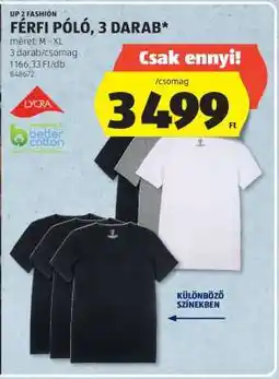 ALDI FÉRFI PÓLÓ, 3 DARAB ajánlat