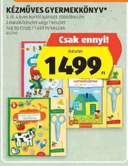 ALDI Kézműves Gyermekkönyv ajánlat