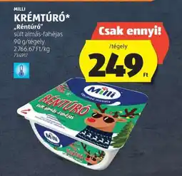 ALDI MILLI KRÉMTÚRÓ „Réntúró” ajánlat