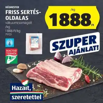 ALDI Friss sertés-oldalas ajánlat
