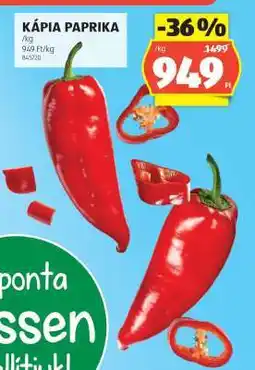 ALDI Kápia paprika ajánlat