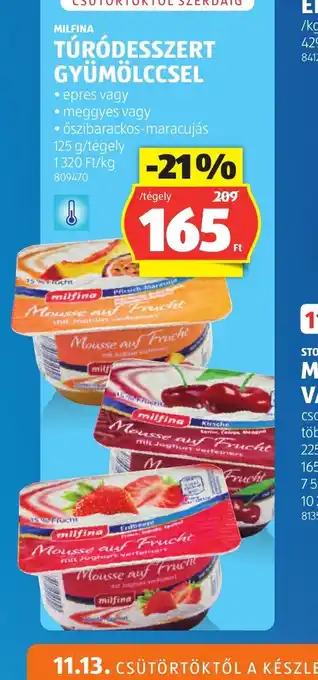 MILFINA TÚRDESSZERT GYÜMÖLCCSSEL