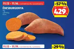 ALDI ÉDESBURGONYA ajánlat