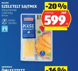 ALDI MILSANI SZELETELT SAJTMIX ajánlat
