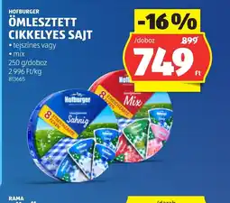 ALDI HOFBURGER ÖMLESZTETT CIKKELYESS SAJT ajánlat