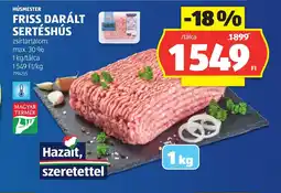 ALDI HÚSMESTER FRISS DARÁLT SERTÉSHÚS ajánlat