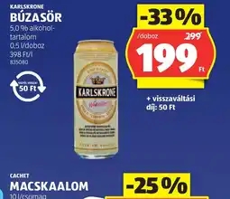 ALDI KARLSKRONE BÚZASÖR ajánlat