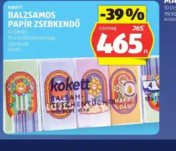 ALDI KOKETT BALZSAMOS PAPÍR ZSEBKENDŐ ajánlat