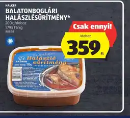 ALDI HALKER BALATONBOGLÁRI HALÁSZLÉSŰRÍTMÉNY ajánlat