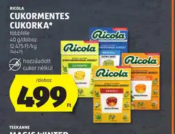 ALDI RICOLA CUKORMENTES CUKORKA ajánlat