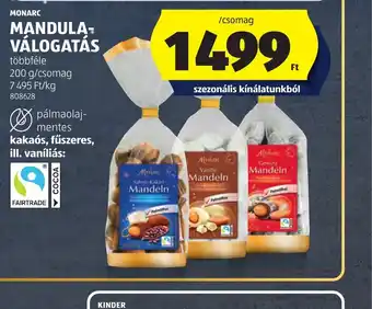 ALDI MONARC MANDULA-VÁLOGATÁS ajánlat