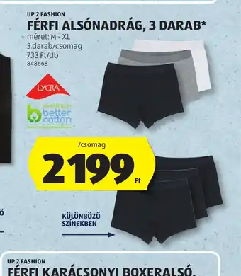 ALDI FÉRFI ALSNADRÁG, 3 DARAB ajánlat