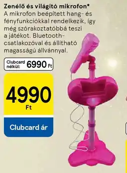 Tesco Zenélő és világító mikrofon ajánlat
