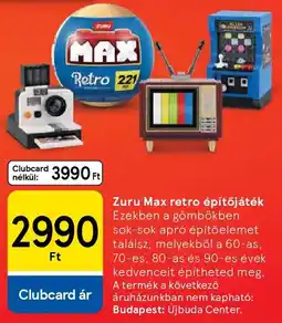 Tesco Zuru Max retro építőjáték ajánlat