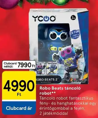 Tesco Robo Beats táncoló robot ajánlat