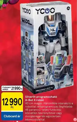 Tesco Silverlit programozható A-Bot X robot ajánlat
