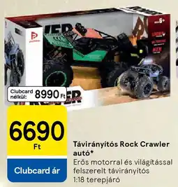Tesco Távirányítós Rock Crawler autó ajánlat
