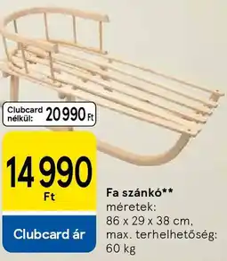 Tesco Fa szánkó ajánlat
