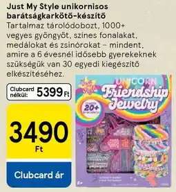 Tesco Just My Style unikornisos barátságkarkötő-készítő ajánlat